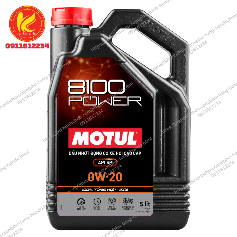MOTUL 8100 POWER 0W20 4X5L VN