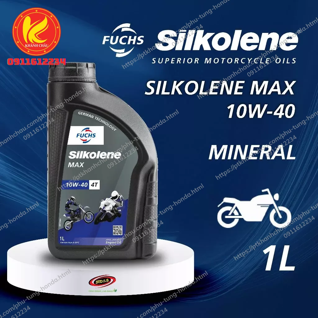 Nhớt Fuchs Silkolene Max 10W40 4T 1L