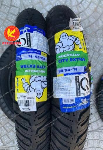 Vỏ lốp xe máy Michelin City Extra đủ size 50 60 70 80/90-17 - 70 80 90/90-14- 80/90-16- 100/90-14- 100/80-16- 120/80-16